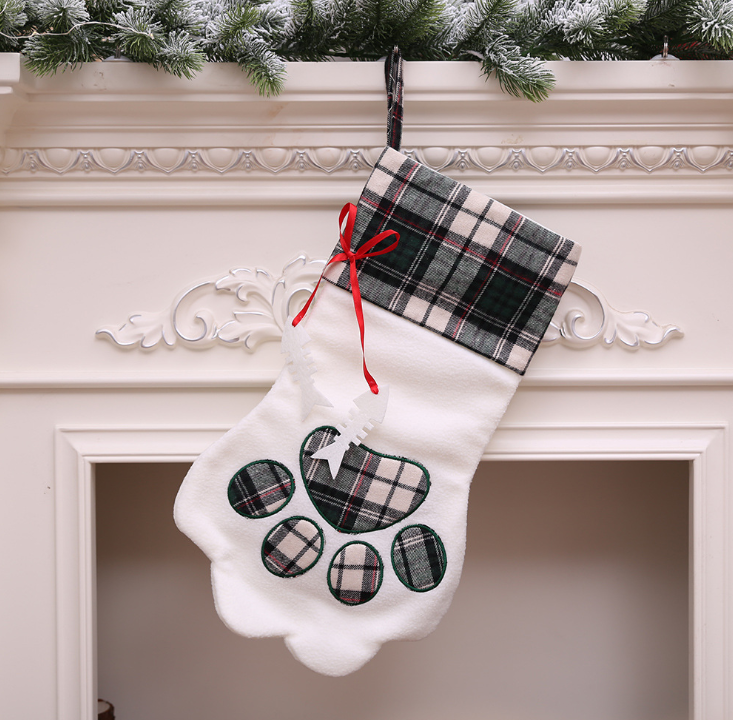 Dog paw Christmas stocking - view 6