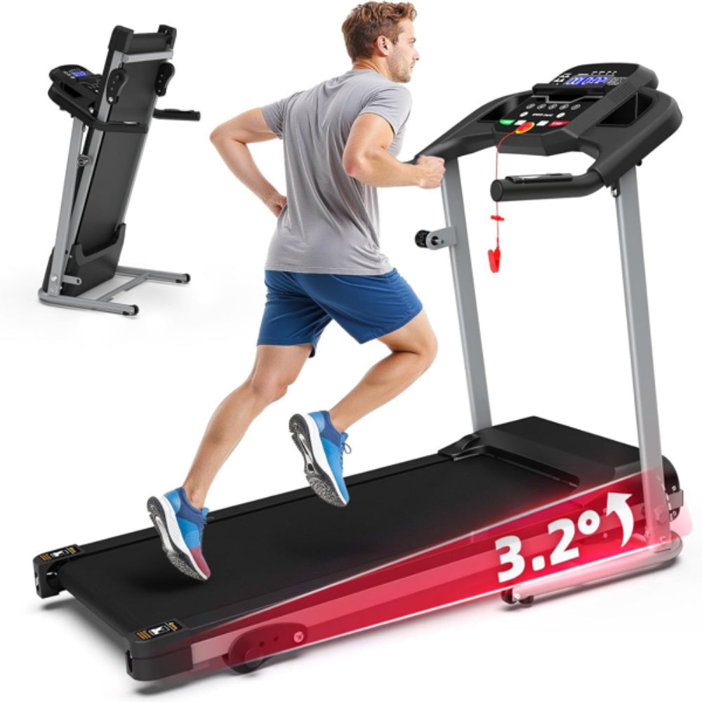 Compact Folding Treadmill For Home - 2.5HP Quiet Brushless Motor, 3-Level Incline - view 4