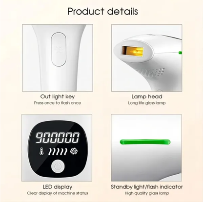 Professional Laser Epilator IPL Hair Removal Body Bikini Leg Depilatory Devic 900 - view 10