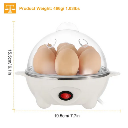 Electric Egg Cooker 7-Capacity BPA-Free Hard-Boiled Egg Maker W Auto-Off Measuring Cup - view 3