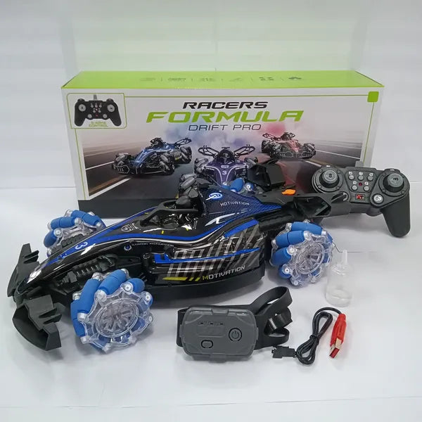 Remote Control Toy Car F1 Racing Style, With Music And Light, The Tail Can Be Spray. - view 10