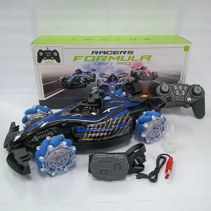 Remote Control Toy Car F1 Racing Style, With Music And Light, The Tail Can Be Spray. - view 10