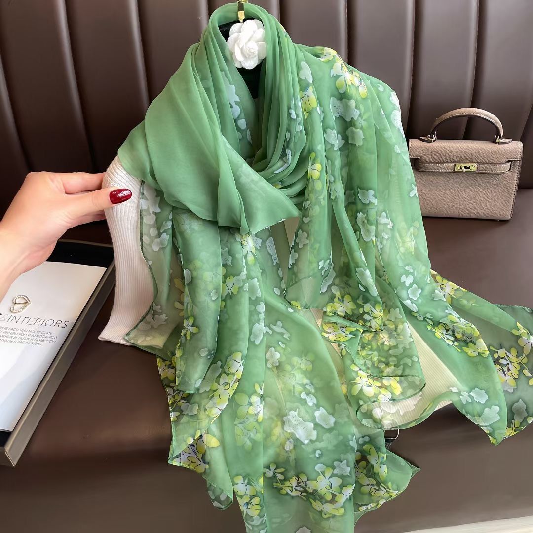 Silk All-matching Yousoft Scarf Long Elegant Scarf - view 10