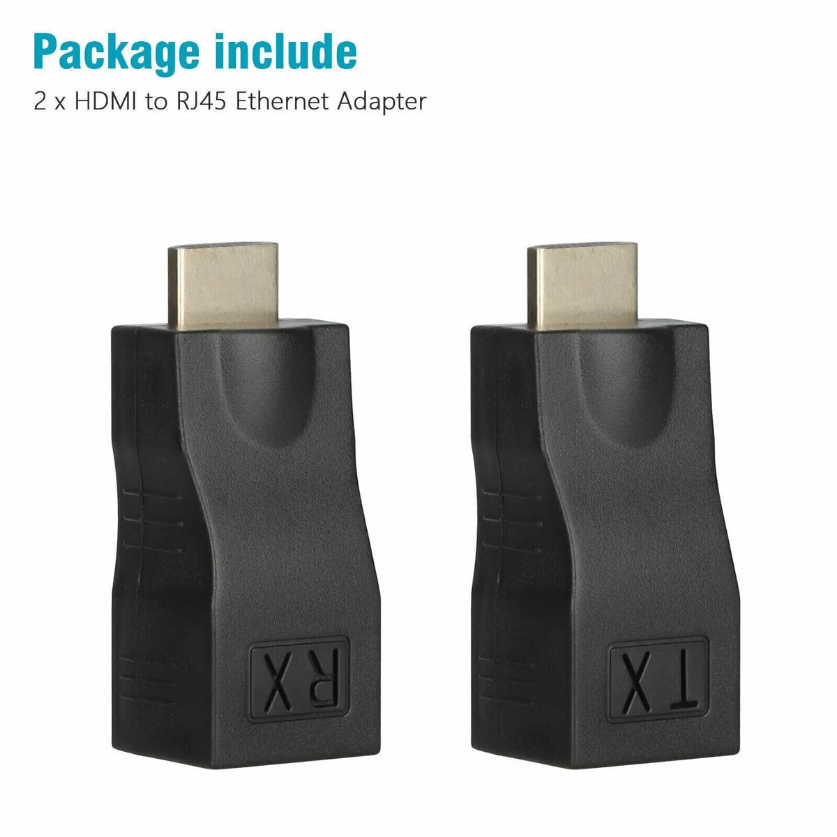 4K 1080P HDMI Extender to RJ45 Over Cat 5e/6 Network LAN Ethernet Adapter 2PCS - view 4