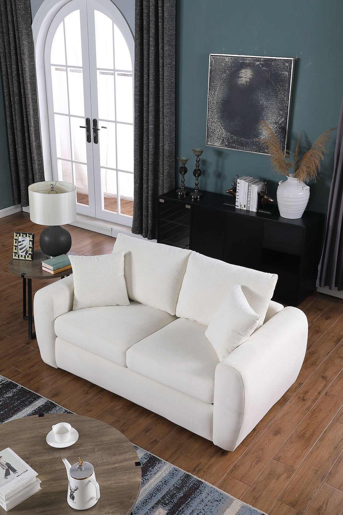 Modern Minimalist Comfortable Compressed BEIGE Sofa - view 6