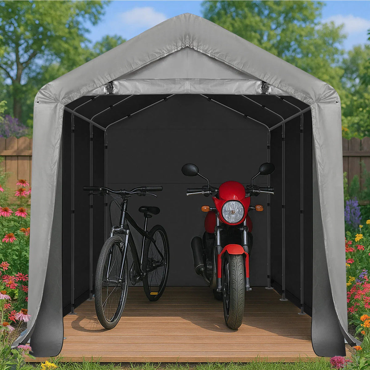 8' X 12' outdoor storage shelter shed - view 8