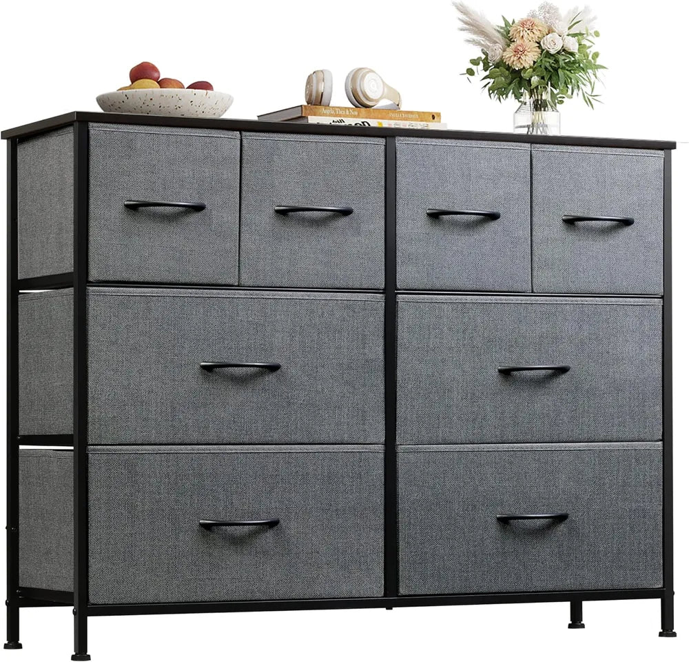 Dresser For Bedroom With 8 Drawers, Wide Fabric Dresser For Storage And Organization, Chest Of Drawers - view 9