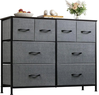 Dresser For Bedroom With 8 Drawers, Wide Fabric Dresser For Storage And Organization, Chest Of Drawers - view 9