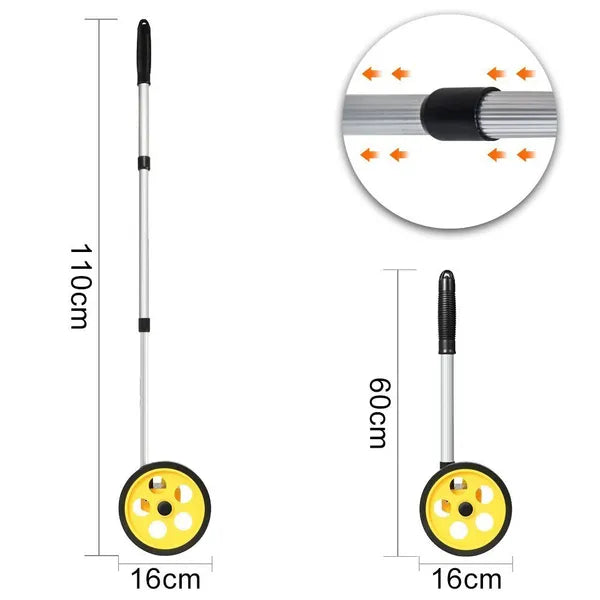 Distance Wheel Measurer - Portable Distance Meter Roller For Multiple Purposes, 0~9999.9m, Outdoor Measurement - view 3
