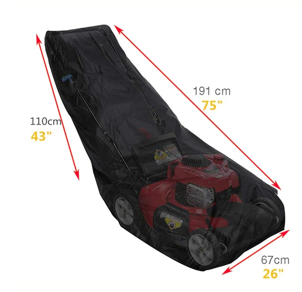 Waterproof Lawn Mower Cover Heavy Duty UV Protector For Push Mower Universal Fit - view 4