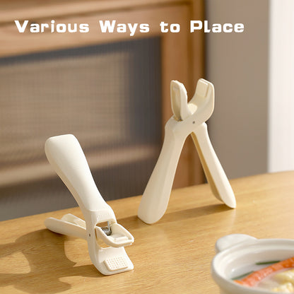 Anti-scalding Silicone Non-slip Take Bowl Clip Hot Plate Gripper, Stainless Steel Pot Clip Pan Gripper - view 5