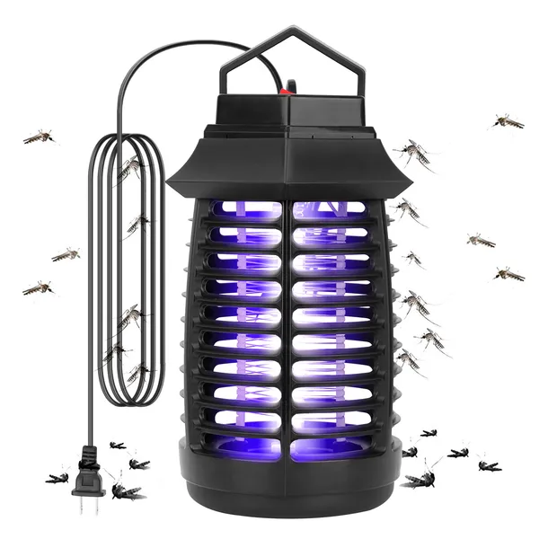 Bug Zapper Electric UV Mosquito Killer Lamp Insect Killer Light Pest Fly Trap Catcher - view 4