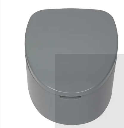 Portable Toilet With Non-slip Mat Grey
