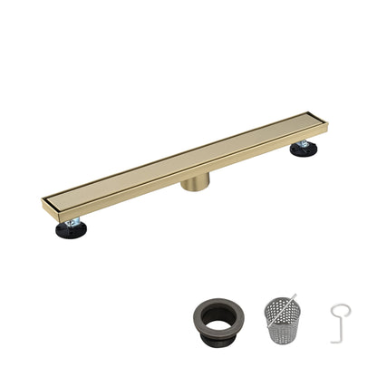 24 Inch Linear Shower Drain With 2-in-1 Flat & Tile Insert Removable Cover - view 6