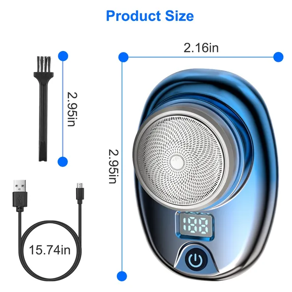 Portable Electric Shaver With LED Digital Display Type-C Rechargeable - view 5