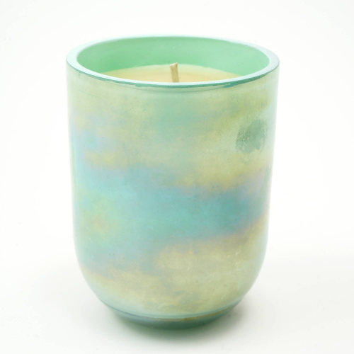 Pastel Glow Scented Wax Candle Blue Elegant & Aromatic Candle For Home & Office Soothing Fragrance & Long-Lasting Burn - view 2