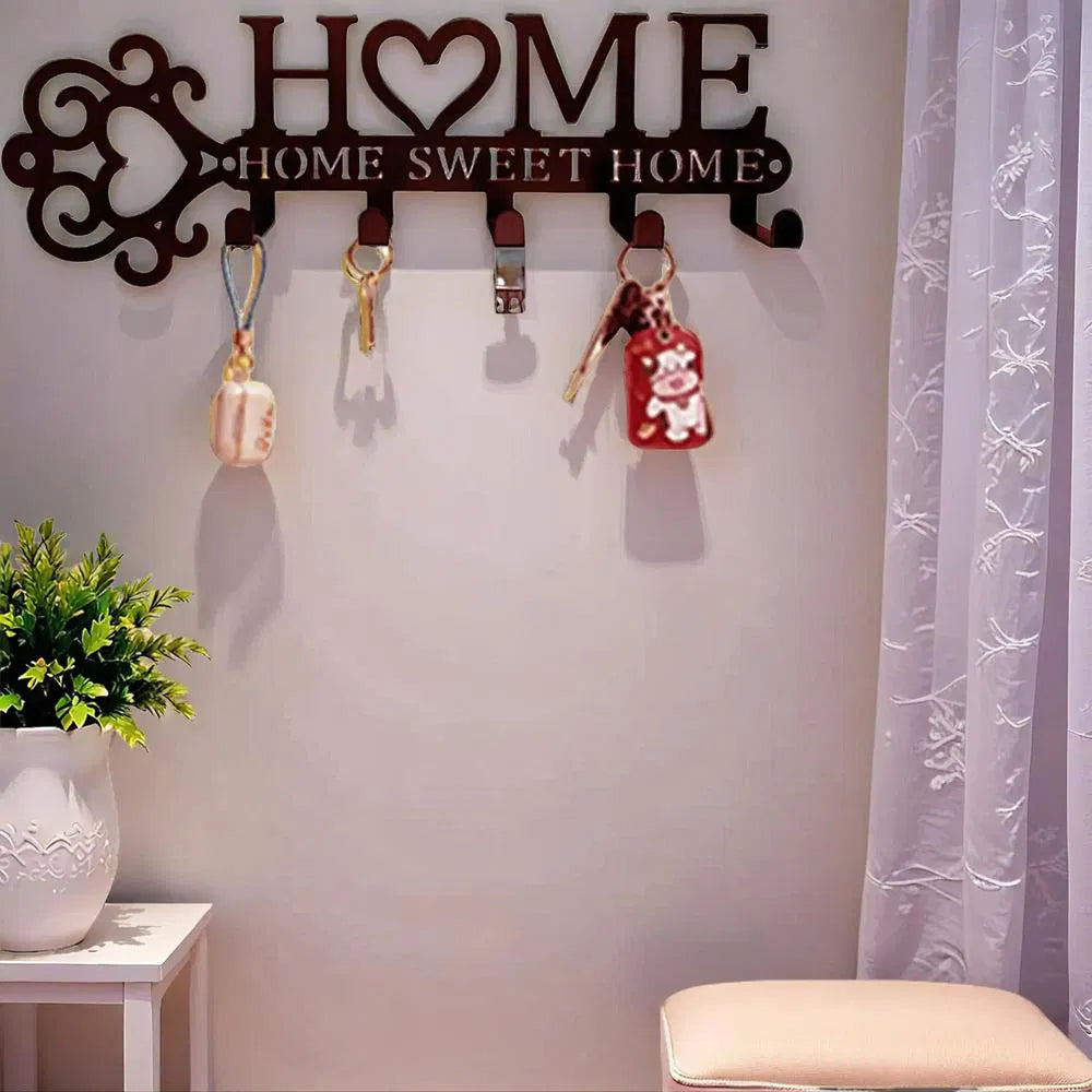 Super Sturdy Wall Hook Rack Entryway Kitchen Storage Organizer Modern Style - view 6