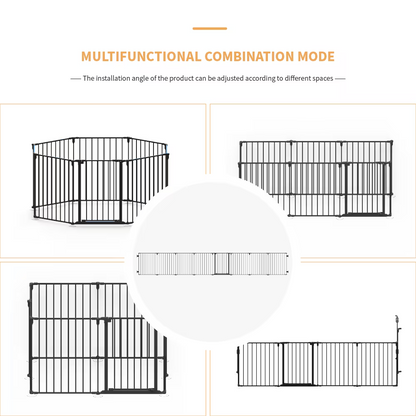 Heavy Duty Supermarket Shopping Basket Design Metal Storage Wholesale Black 8-piece Fence - view 7