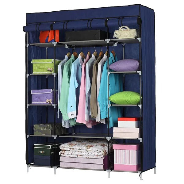 5-Layer 12-Compartment Non-woven Fabric Wardrobe Portable Closet Storage Shelf - view 2