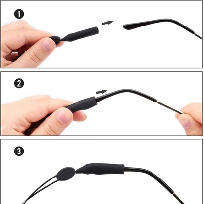 2x Glasses Strap Neck Cord Sports Eyeglasses Band Sunglasses Rope String Holder - view 7