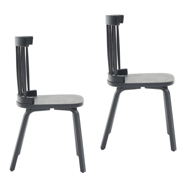 Windsor Dining Chairs Set Of 2,Wood Farmhouse Spindle Back, Widen Seat, Mid-Century Modern French Country Style - view 5