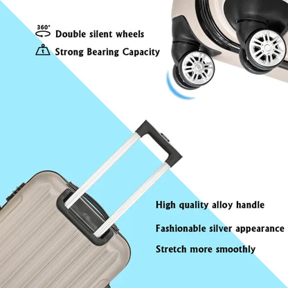 3-in-1 Multifunctional Large Capacity Traveling Storage Suitcase Luggage Set Champagne - view 3