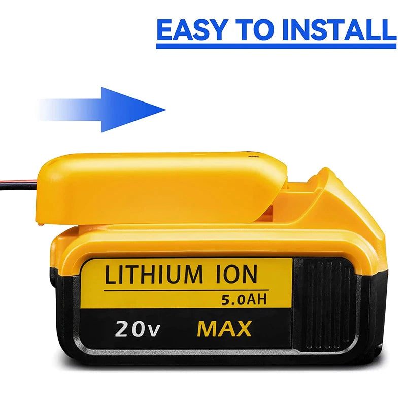 Power Connector DIY Battery Adapter Holder Dock For DeWalt 18V/20V Max Battery - view 2