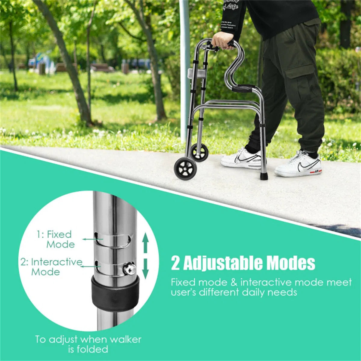 Grey Walking Aid Foldable - view 9