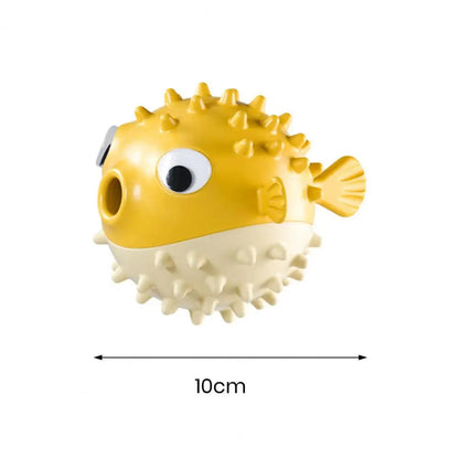 Dog Chew Toys, Dog Squeaky Toys For Aggressive Chewers, Tough Durable Fish Shape Interactive Dog Teeth Grinding Toy - view 8