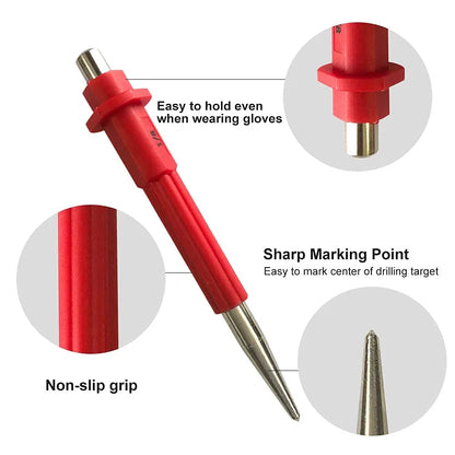 4 Piece Nail Setter & Center Punch Set 4" Wood Metal Super Impact Resistance USA - view 3