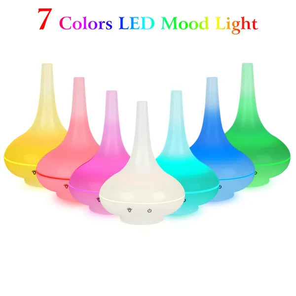 Ultrasonic Cool Mist Humidifier 200ml Aroma Essential Oil Diffuser With Colorful Lights Waterless Auto Off For Office - view 5
