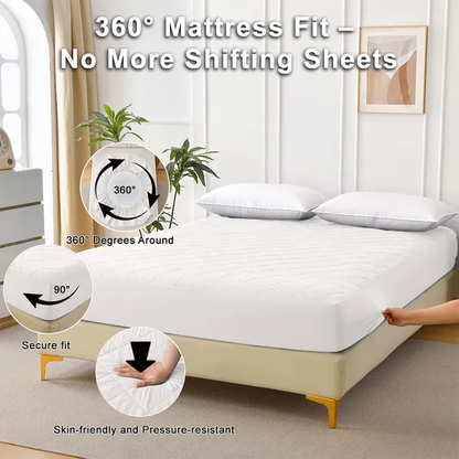 Diamond Grid Ultrasonic Waterproof Mattress Protector - view 4