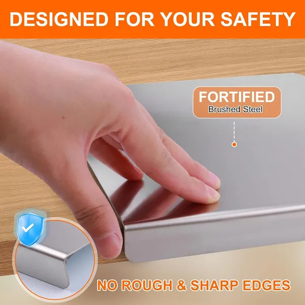 Stainless Steel Cutting Board For Kitchen - Large 304 Chopping Boards With Lid And Non-Slip Pad For Countertop - view 5