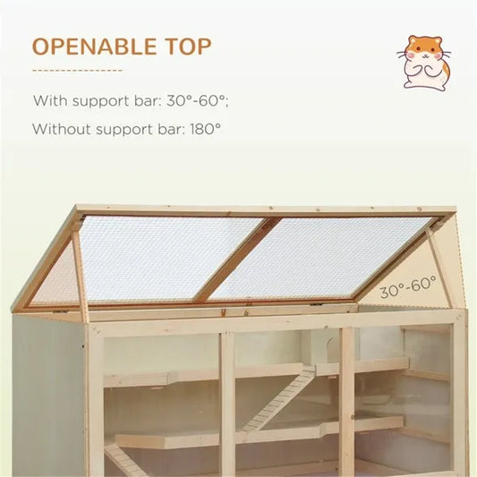 Wooden Hamster Cage - view 2