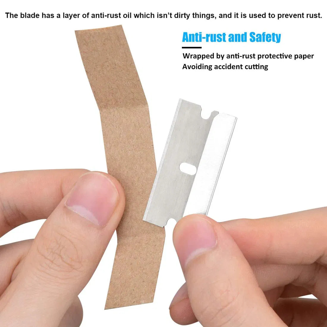 Razor Blades Single Edge Extra Sharp Heat Treated Safety Knife Scrapers - view 2