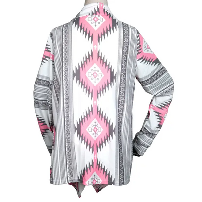 Women Open Front Cardigan Long Sleeve Shawl Neck Breathable Cardigan Well - view 2