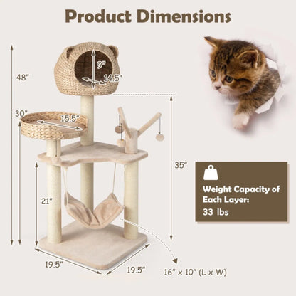 Five-story Cat Tree with Hammock - view 8