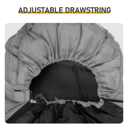 Rectangular Heated Sleeping Bag, Lightweight Sleeping Bag With Multi USB Powered Heating Pads - view 5