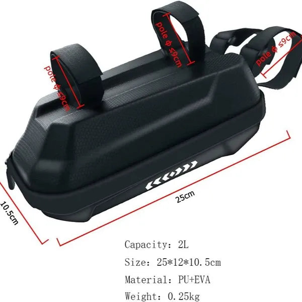 2L Electric Scooter Bag, Electric Vehicle Bag, Waterproof Scooter Front Bag, Bike Bag, Parts, Rainproof Handlebar Bag