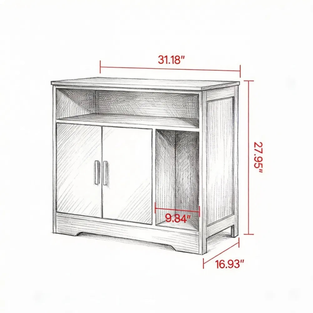 Wooden Cat Box Cabinet - view 4