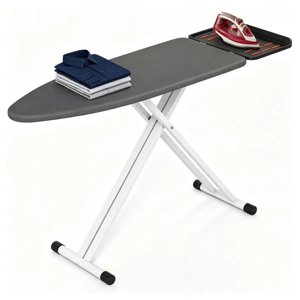 Adjustable Height Ironing Board, 7-Level Foldable Ironing Table with Perforated Metal Base - view 9