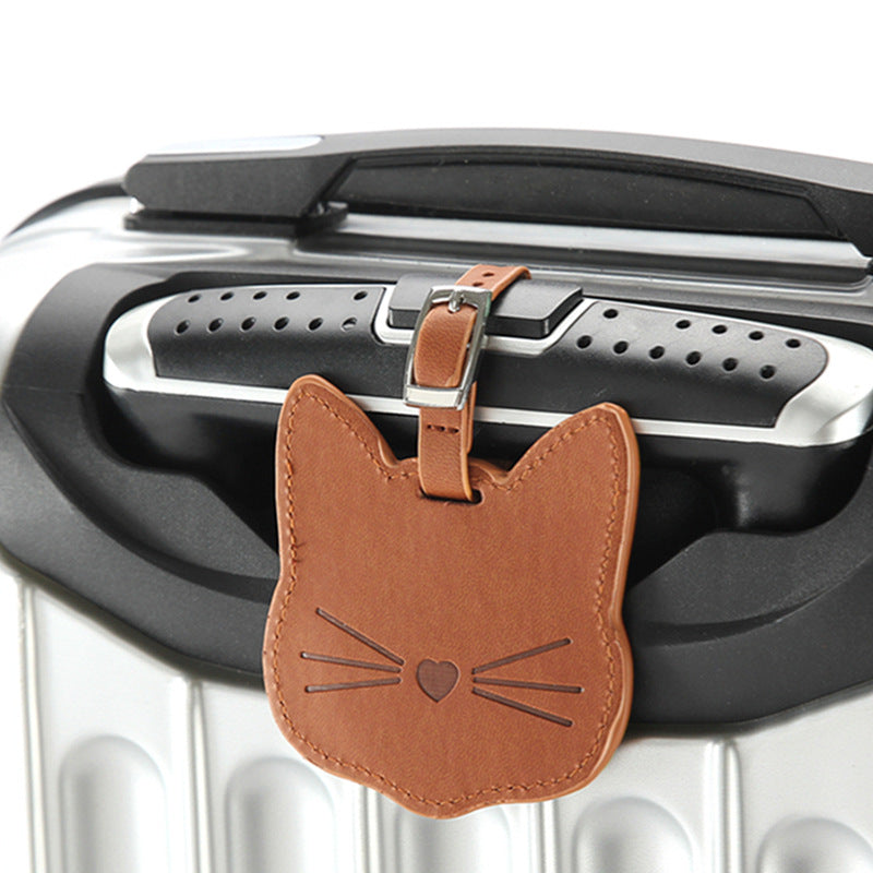 Creative Leather Luggage Tags Suitcase Hangtags