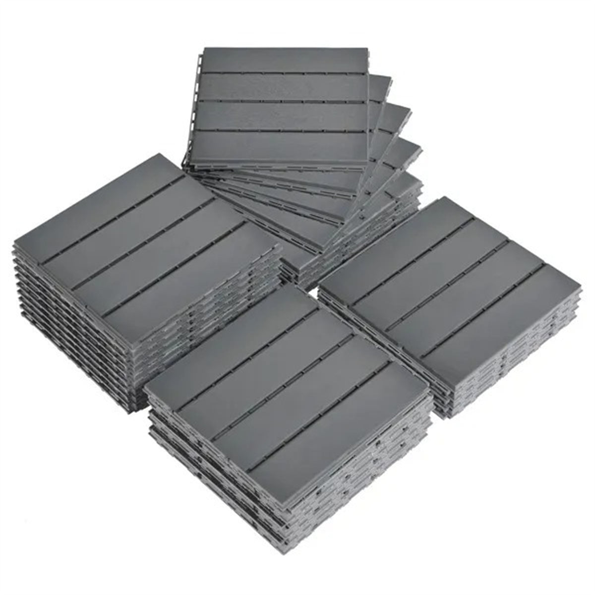 Plastic Interlocking Deck Tiles, 27 Pack, Waterproof Flooring Tiles For Indoor And Outdoor - view 5