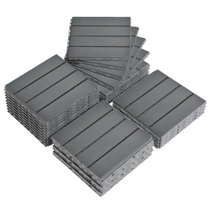 Plastic Interlocking Deck Tiles, 27 Pack, Waterproof Flooring Tiles For Indoor And Outdoor - view 5