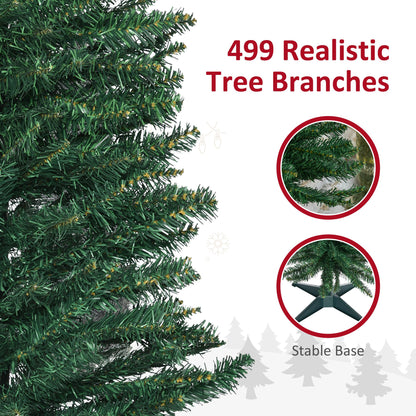 7' PVC Slim Pencil Artificial Christmas Tree 390 Branch Tips - view 6