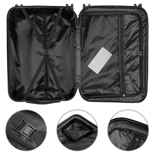 3-in-1 Multifunctional Large Capacity Traveling Storage Suitcase Luggage Set Dark Gray - view 3