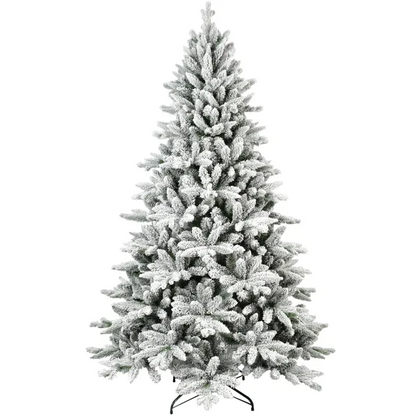 7FT Unlit Christmas Tree, Hinged Artificial Trees 1514 Premium PVC Branches - view 4