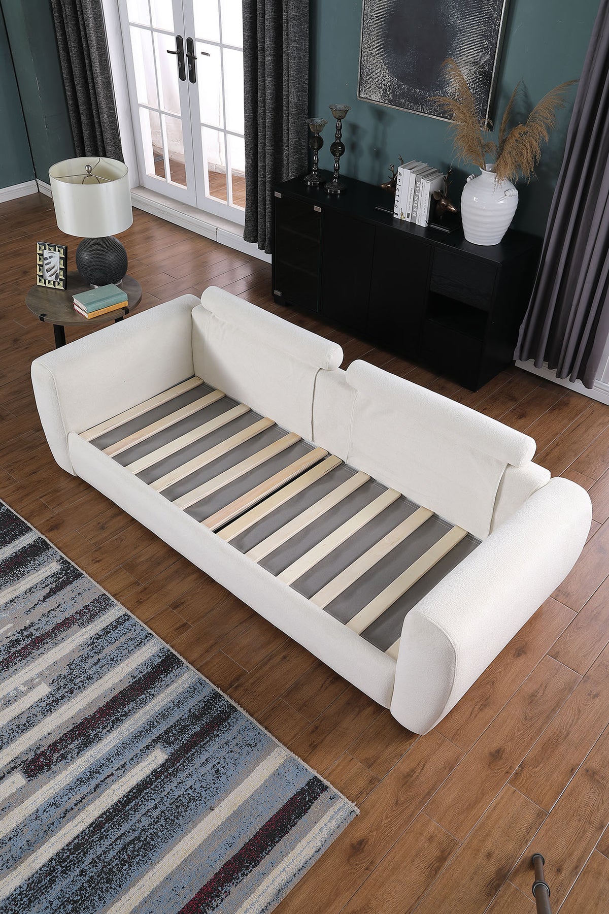 Modern Minimalist Comfortable Compressed BEIGE Sofa - view 6
