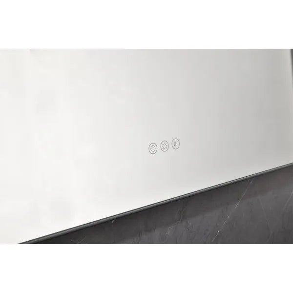 48x36 Inch LED Backlit Bathroom Mirror with Metal Frame, Wall Mounted Vanity Mirror with Smart Touch Button, Anti-Fog - view 8