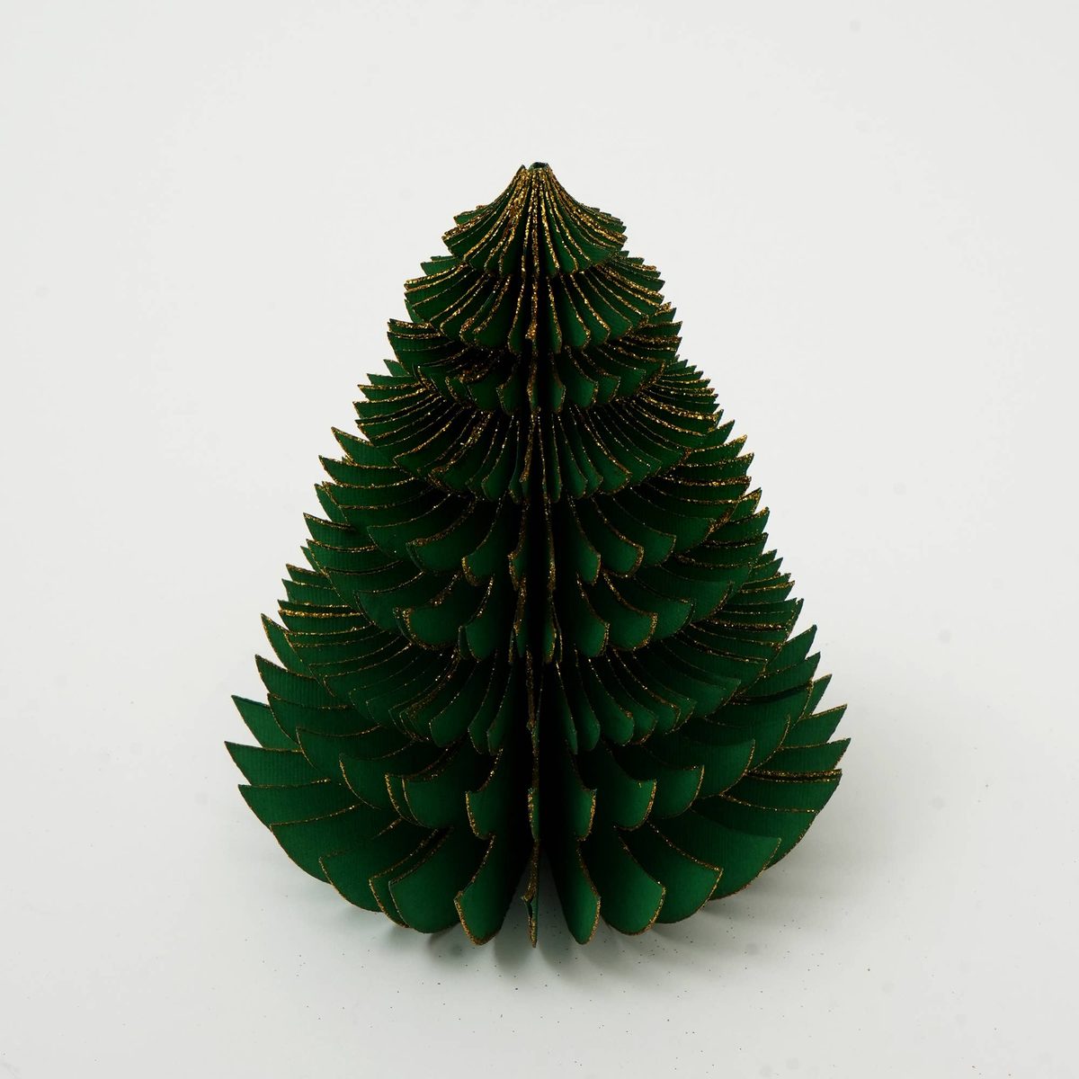Handmade Green Paper Tree Festive Holiday-5.8X5.8X7inch - view 3